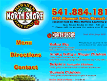 Tablet Screenshot of northshorehawaiianplate.com